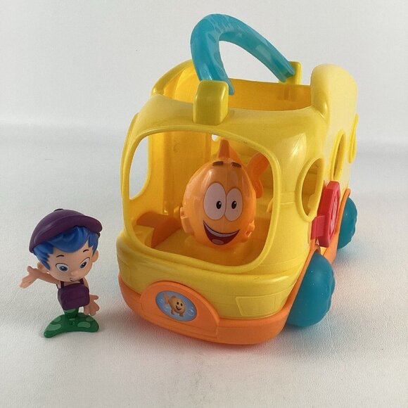 Bubble Guppies Swim-Sational School Bus Vehicle Gil Action Figure Just Play Toy